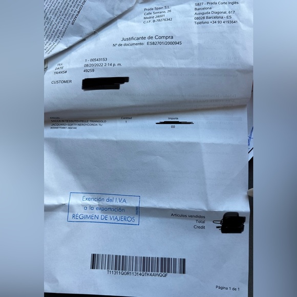 Prada Symbole leather and fabric mini bag - Picture 5 of 17